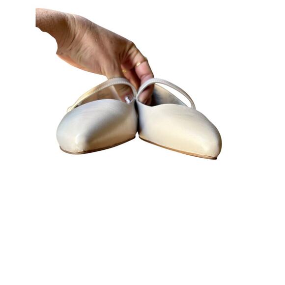 Worn Once - Sanctuary Ciara Point Toe Leather Ballet Flats - Pink Beige - 9 - Picture 7 of 10